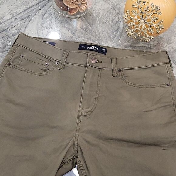 HOLLISTER ARMY GREEN NEW PANTS - Picture 2 of 5